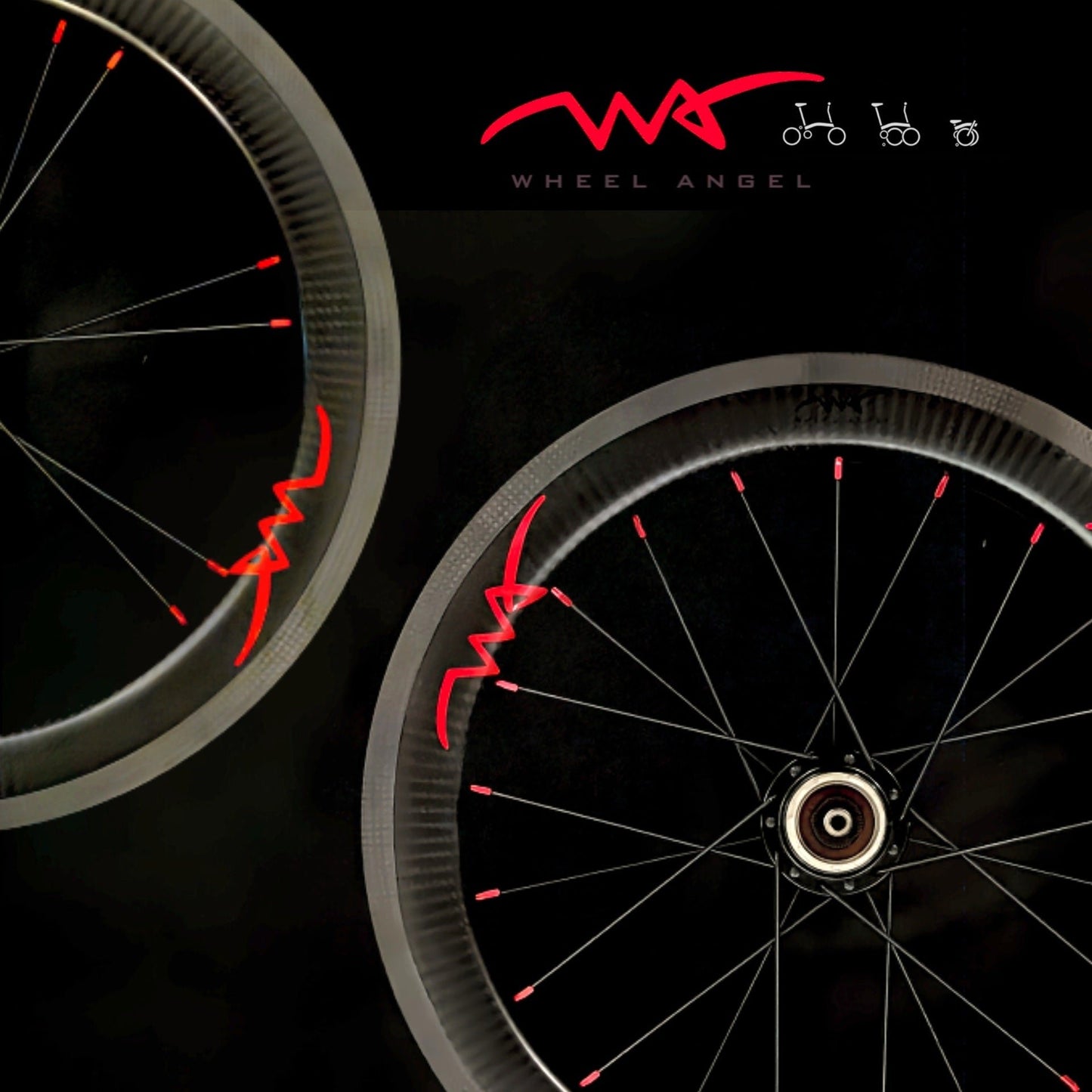 Brompton 7 sp Carbon Wheels Front