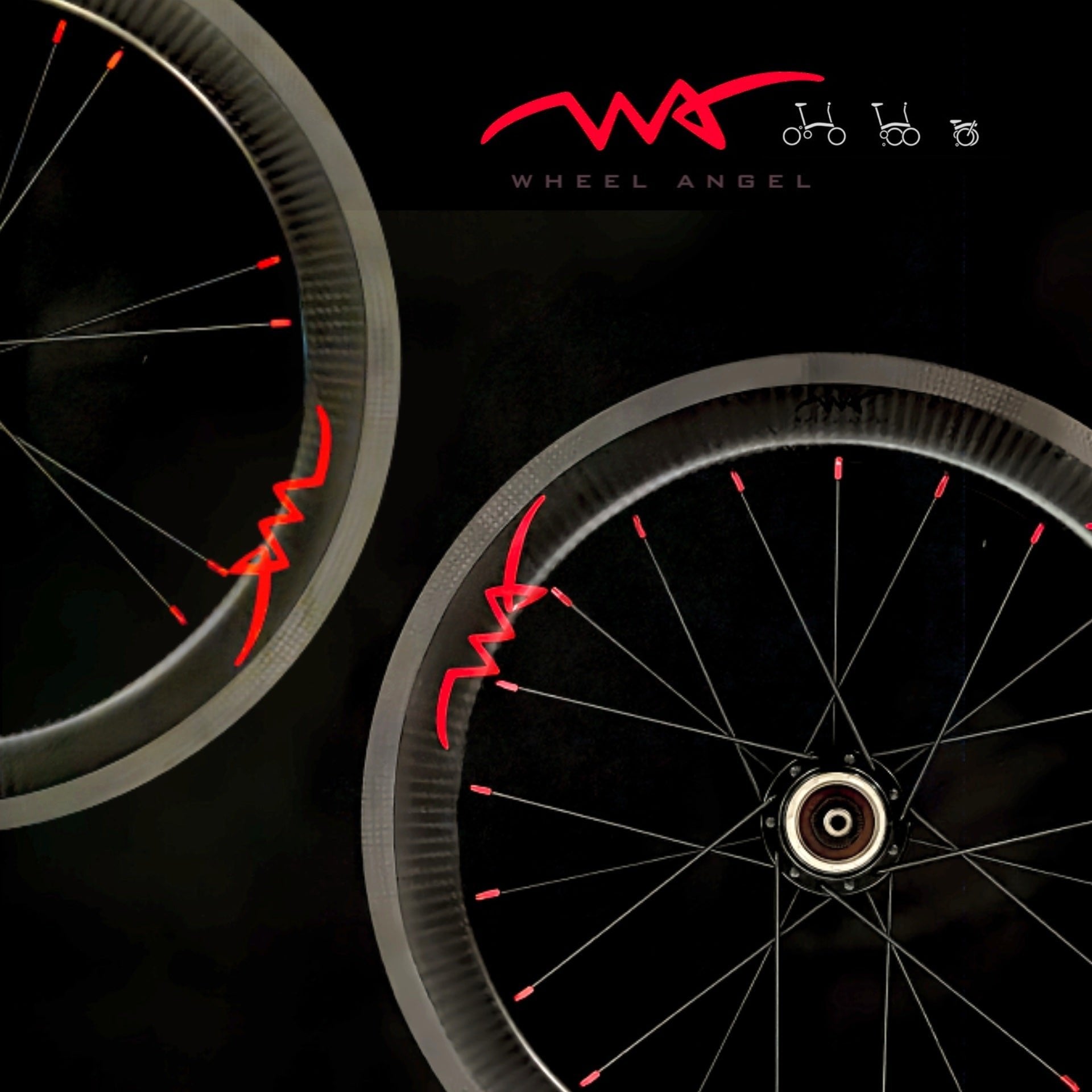 Brompton 7 sp Carbon Wheels Front