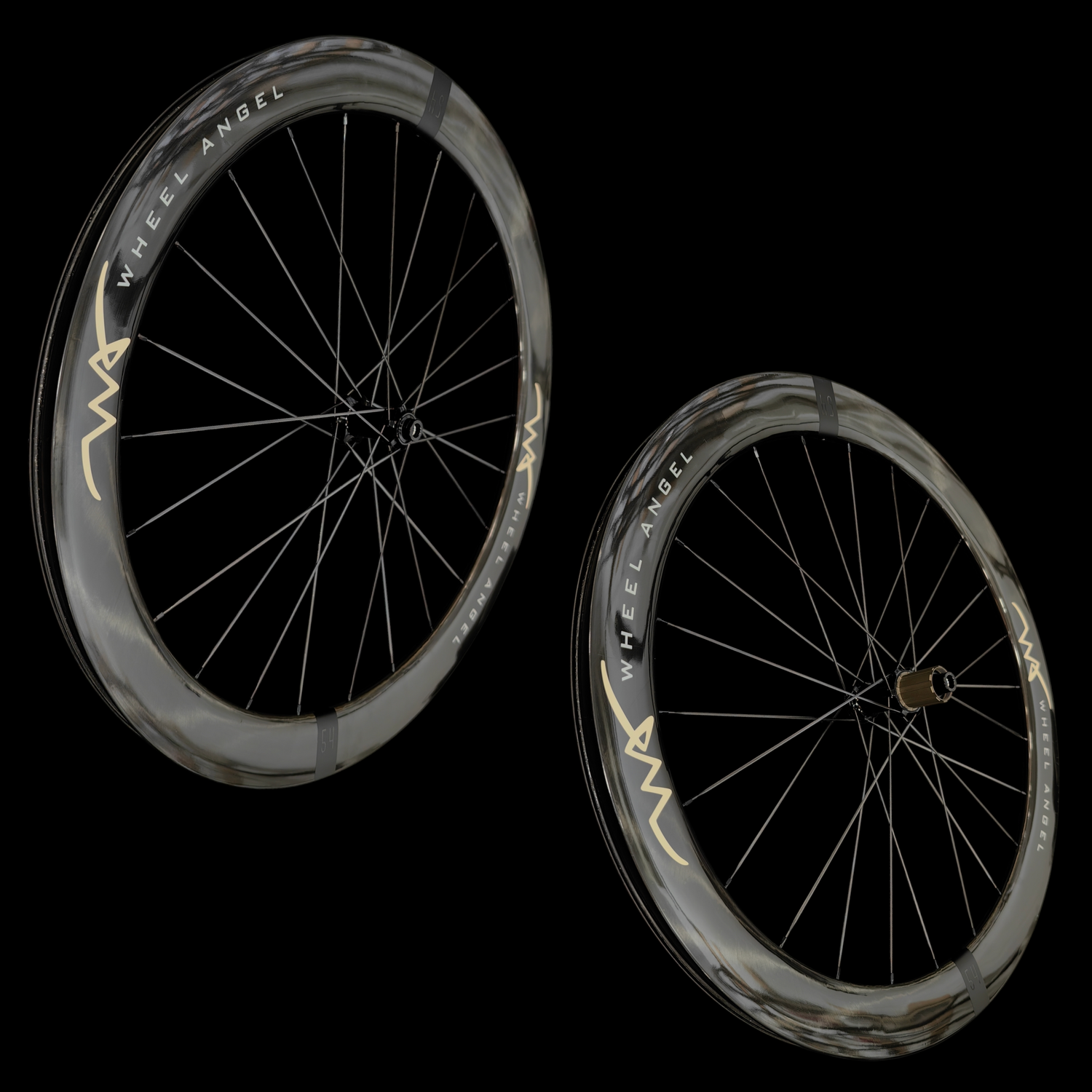 54mm Front Rear Carbon Wheel SLR