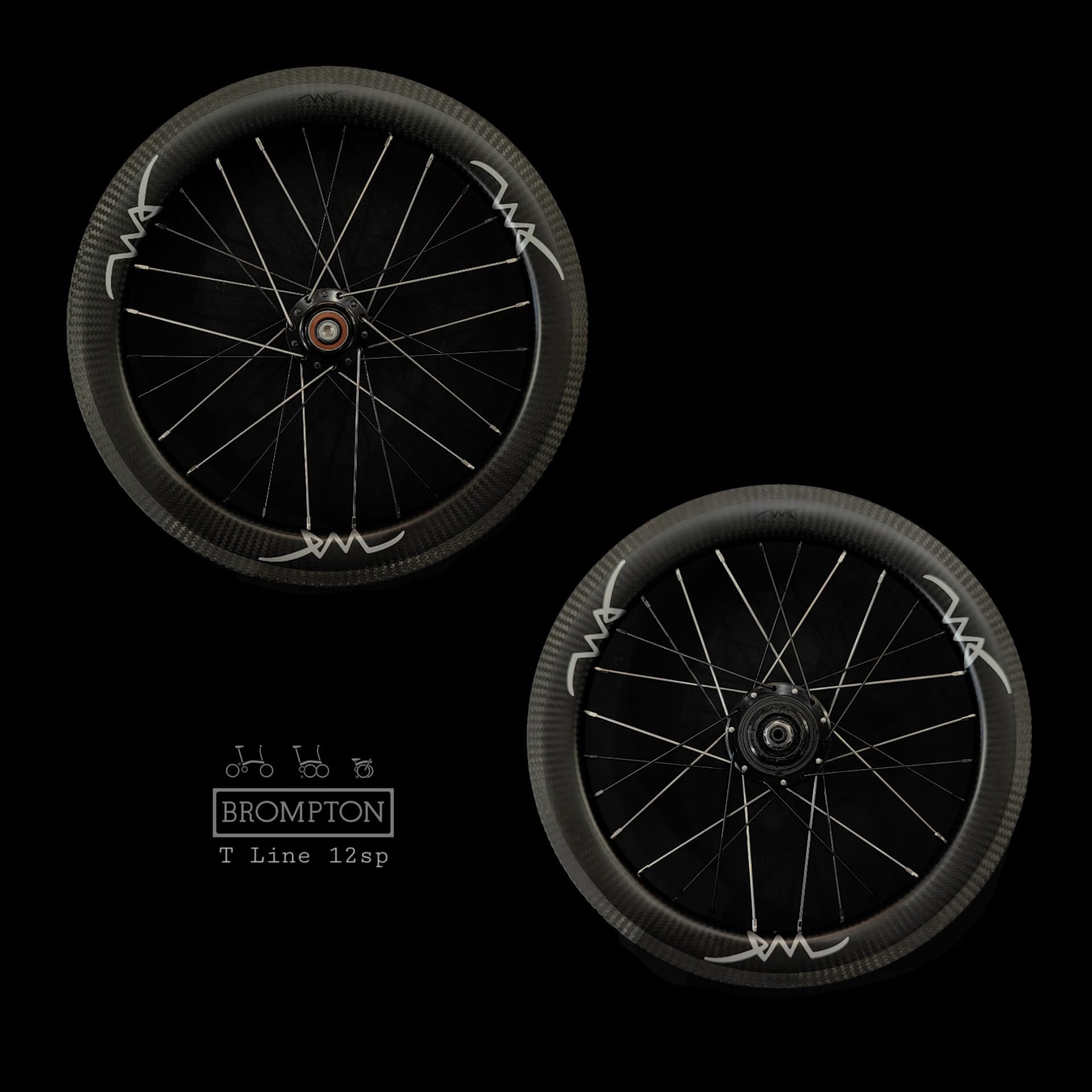 Brompton C Line 12sp Carbon Wheels