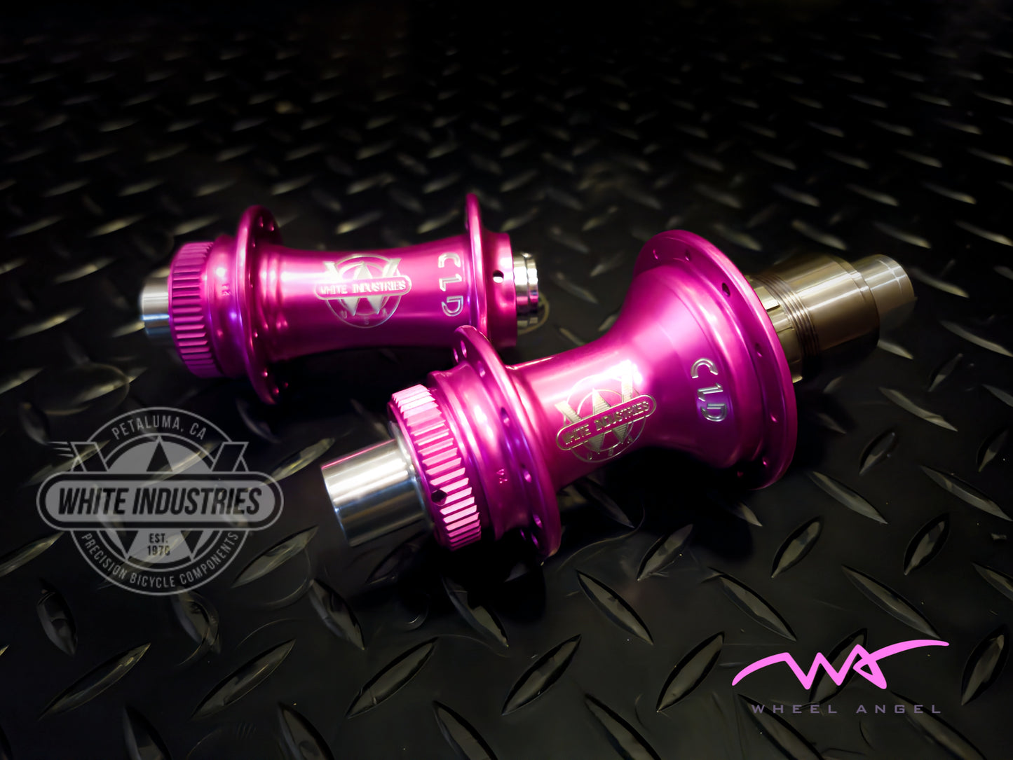 White Industries CLD Pink Hubs 